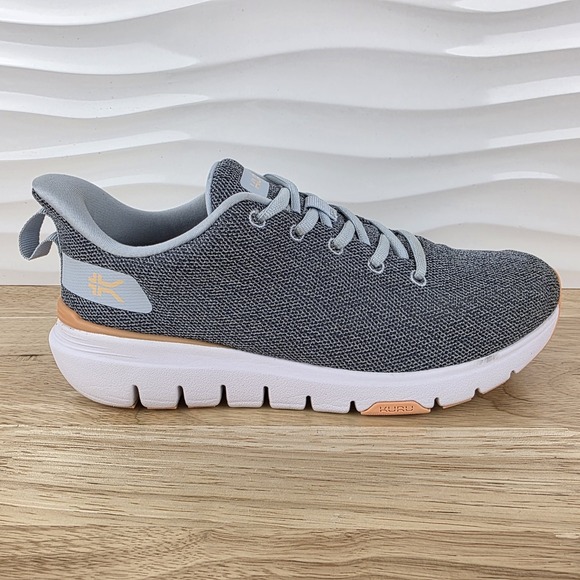 KURU Shoes - Kuru Flex Via Sneakers Womens 8 Mist Blue Apricot Athletic Running Shoe 20990280